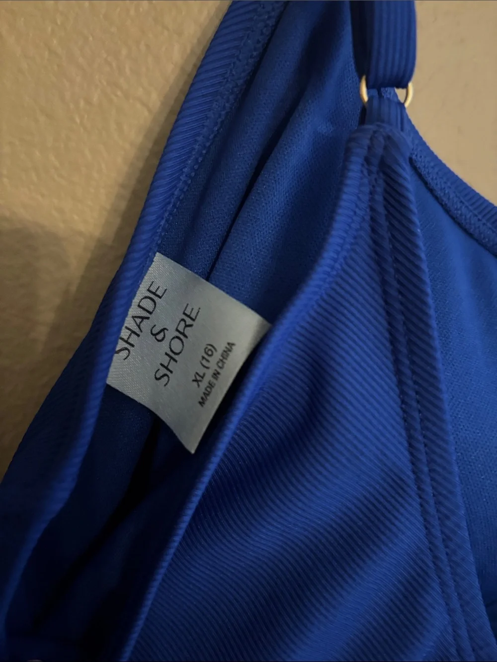 Shade & Shore Royal Blue One-Piece Swimsuit with Side Ties